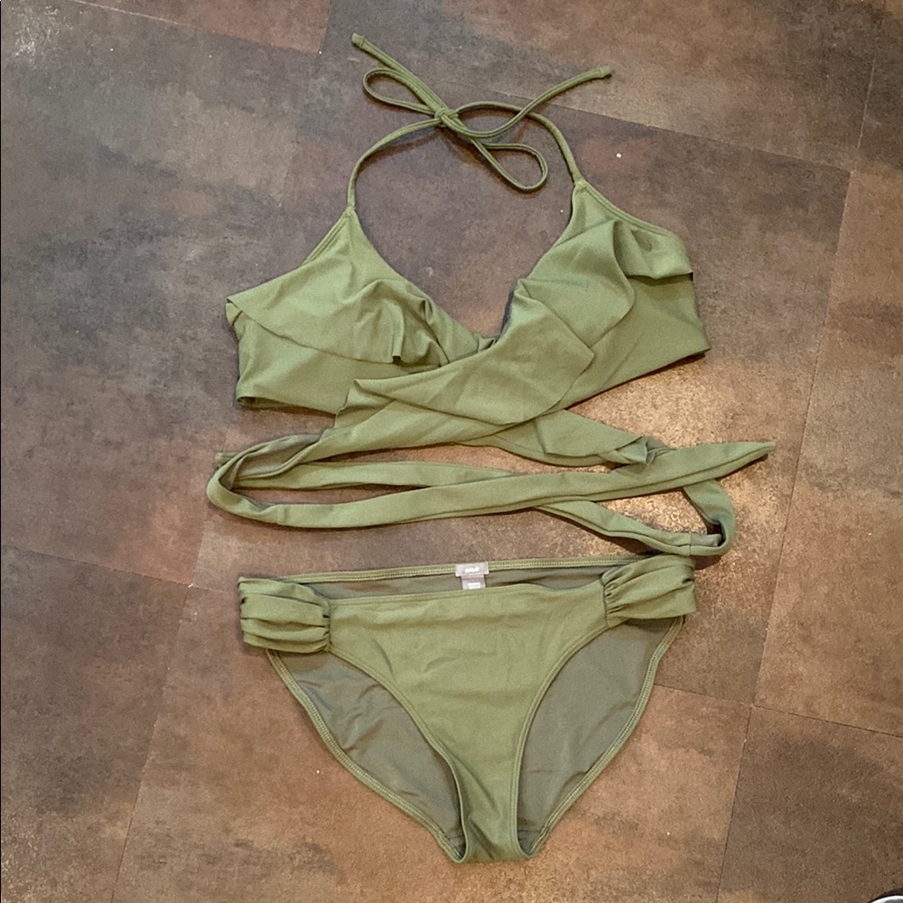 Aerie Olive Green Bikini Set